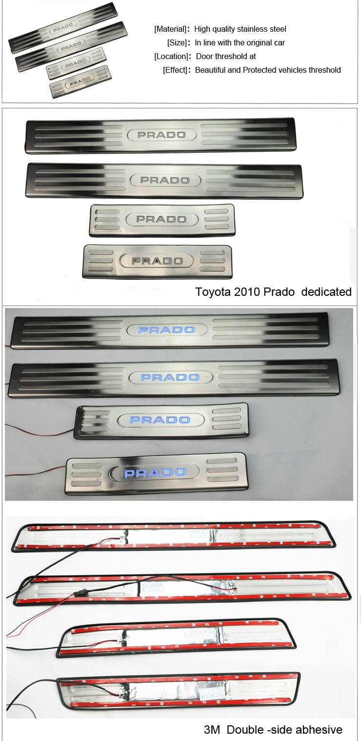 LED Doorsils for 2010 prado